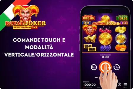 Comandi touch royal joker